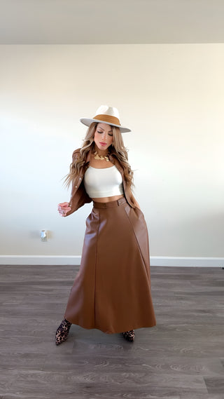 Choco Maxi skirt set