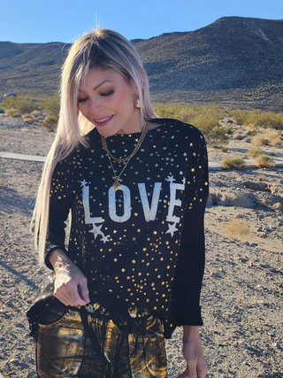 Love star knit Top