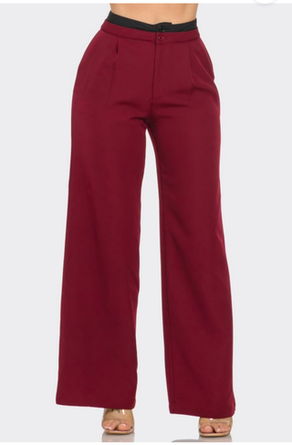 Burgundy  Trouser Pants