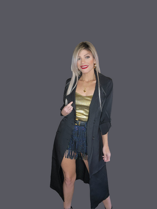 Black Trench coat Jacket