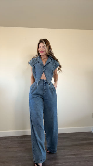 Eternal Denim pants Set