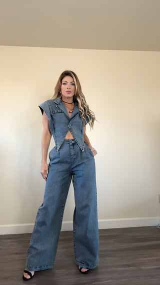 Eternal Denim pants Set