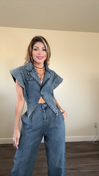 Eternal Denim pants Set