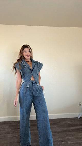 Eternal Denim pants Set